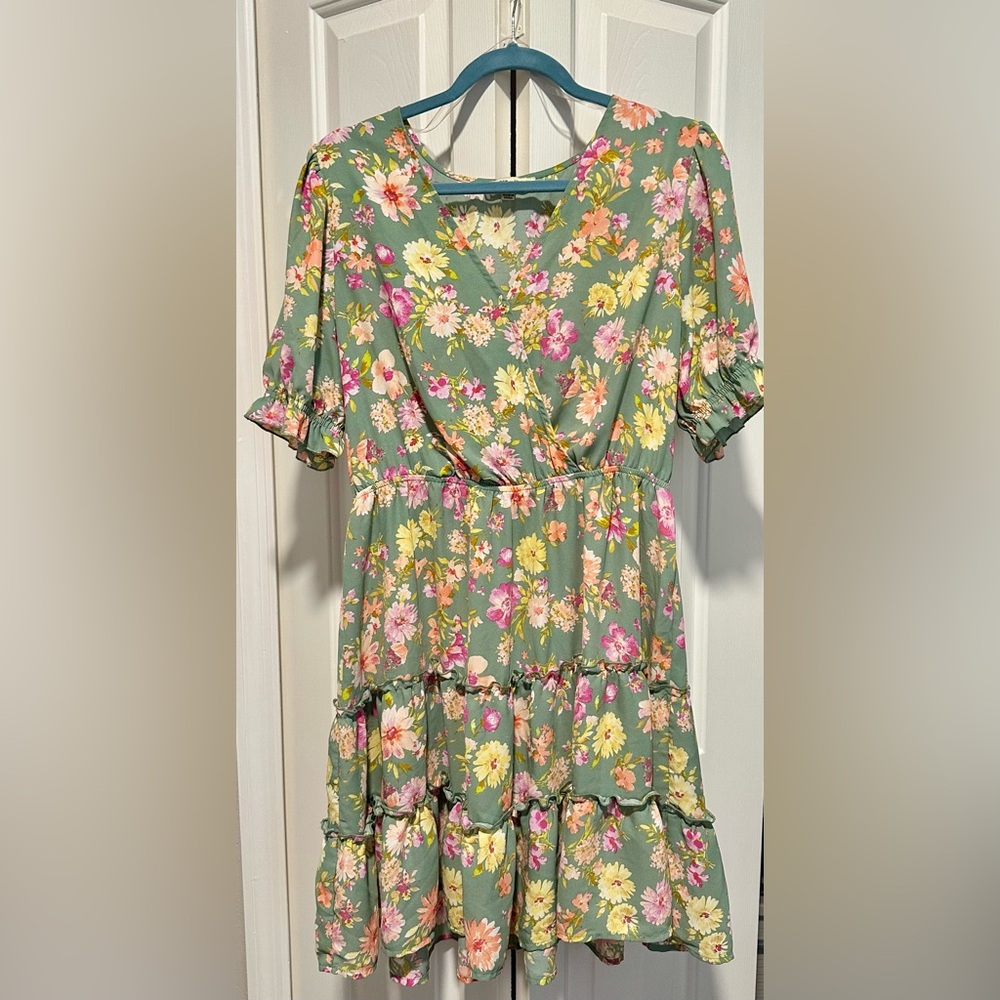 Inspired hearts floral dress